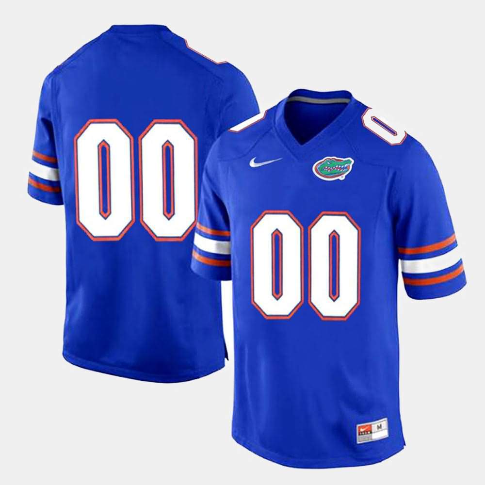 Men's NCAA Florida Gators Customize #00 Stitched Authentic Nike Royal Blue Limited College Football Jersey HXL4565VO
